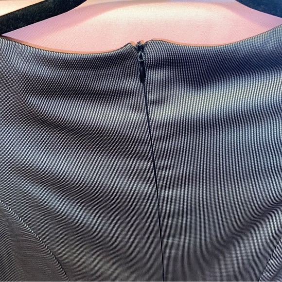 Elegant Dark Grey Lady Boss Dress Cap Short Sleeve Office Cocktail Modain Medium - Picture 12 of 16